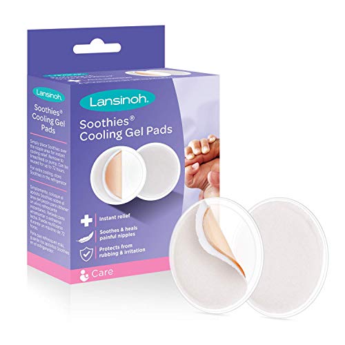 Product Cover Lansinoh Soothies Breast Gel Pads for Breastfeeding and Nipple Relief, 2 Pads