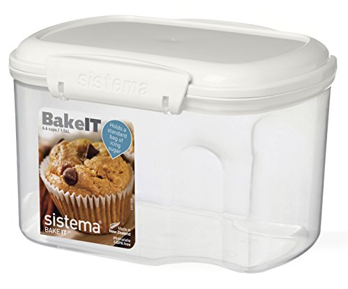 Product Cover Sistema Bake It Food Storage for Baking Ingredients, Powdered Sugar Container 6.6 Cups