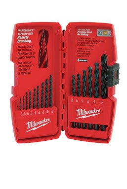 Product Cover Milwaukee 48-89-2803 15-Piece Thunderbolt Black Oxide Drill Bit Set