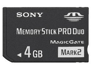 Product Cover 4 GB Sony PRO DUO (Mark 2) Memory Stick for PSP