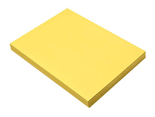 Product Cover SunWorks Heavyweight Construction Paper, 9 x 12 Inches, Yellow, Pack of 100