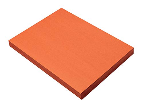Product Cover SunWorks Heavyweight Construction Paper, 9 x 12 Inches, Orange, 100 Sheets
