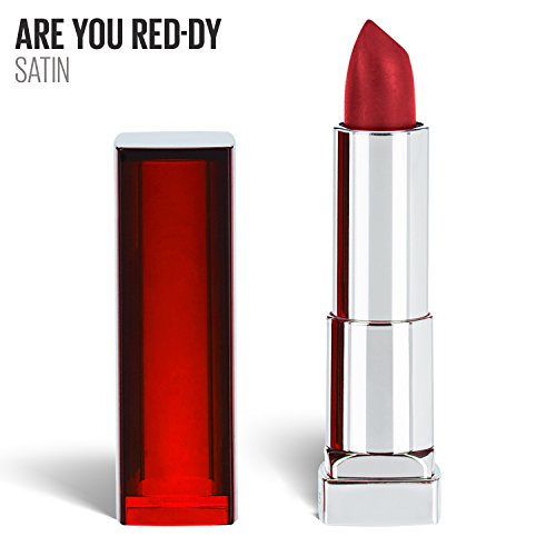 Product Cover Maybelline New York Color Sensational Red Lipstick, Satin Lipstick, Are You Red-dy, 0.15 Ounce, Pack of 1
