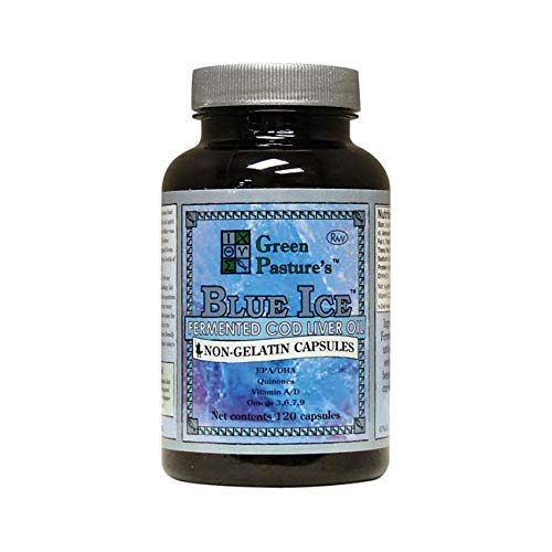 Product Cover BLUE ICE Fermented Cod Liver Oil -Non-Gelatin 120 Capsules