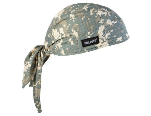 Product Cover Ergodyne Chill-Its 6615 Absorptive Moisture-Wicking Dew Rag, Camo