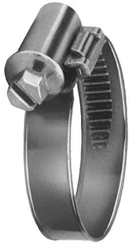 Product Cover Precision Brand Smooth Band Metric Worm Gear Hose Clamp, 16mm - 27mm (Pack of 10)