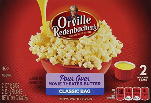 Product Cover Orville Redenbacher's Gourmet Microwave Popcorn, Pour-Over, Movie Theater Butter, 2-Count (Pack of 6)