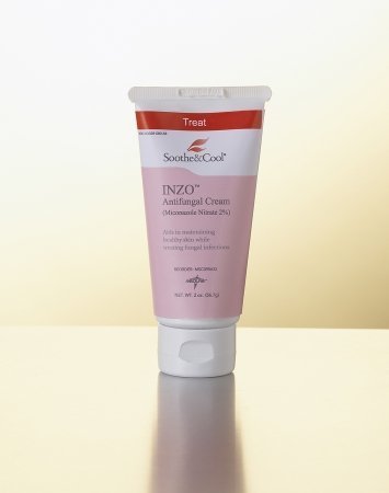 Product Cover Soothe Cool INZO Antifungal Cream Contains 2 Percent Micronazole Nitrate 2 oz