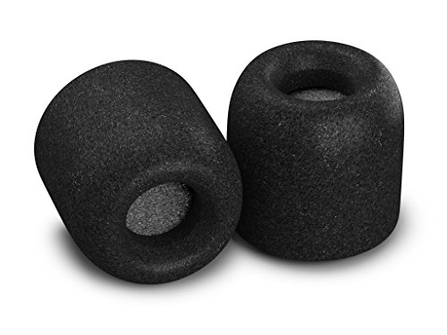 Product Cover Comply Isolation Plus Tx-100 Memory Foam Earphone Tips with WaxGuard for Etymotic, Klipsch, Shure, Westone & More, Noise Cancelling Soft Replacement Earbud Tips, Secure Fit (Medium, 3 Pairs)
