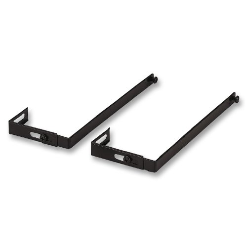 Product Cover Officemate Universal Partition Hanger Set, Adjusted to fit panels with 1 1/4 inch to 3 1/2 inch thickness, Metal Black (21460)
