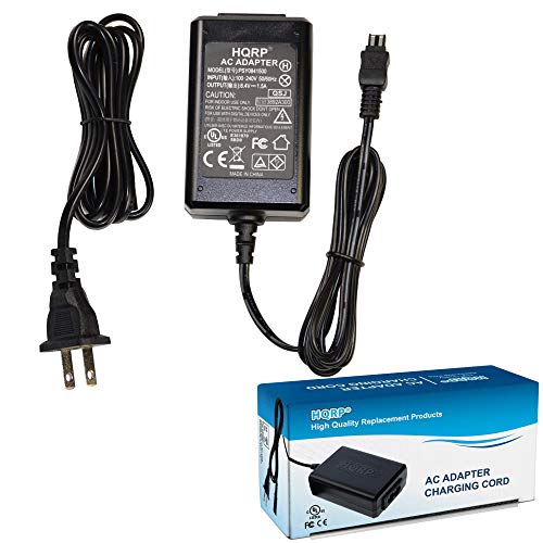 Product Cover HQRP AC Adapter Charger Works with Sony AC-L200 HandyCam HDR-CX130 HDR-CX160 HDR-CX180 HDR-PJ10 HDR-HC28 DCR-PC55 DCR-SR20 HDR-CX500 HDR-CX505 DCR-SR7 DCR-SR8 DCR-SR68 HDR-TG5 Camcorder