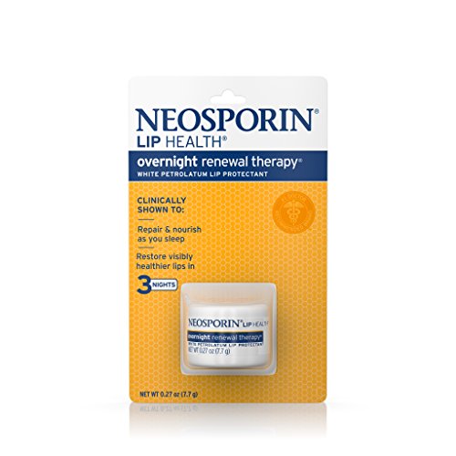 Product Cover Neosporin Lip Health Overnight Healthy Lips Renewal Therapy Petrolatum Lip Protectant 0.27 oz
