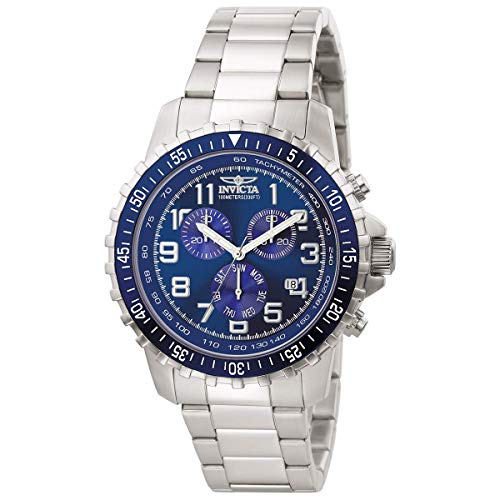 Product Cover Invicta Men's 6621 II Collection Chronograph Stainless Steel Silver/Blue Dial Watch