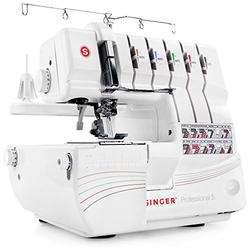 Product Cover SINGER | Professional 5 14T968DC Serger with 2-3-4-5 Threaded Capability, Including Cover Stitch, Auto Tension, and Bonus Presser Feet