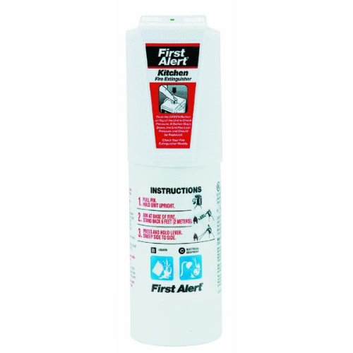 Product Cover First Alert Kitchen Fire Extinguisher UL Rated 5-B:C (White)