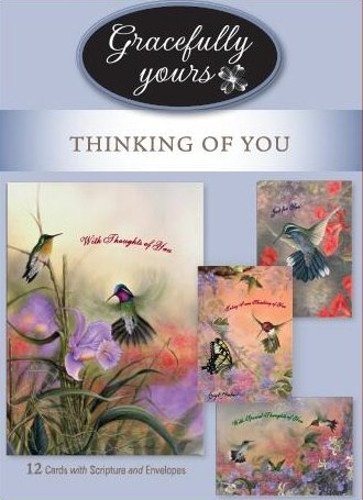 Product Cover Gracefully Yours  Thinking of You Simpler Times Greeting Cards featuring Larry Martin, 12, 4 designs/3 each with Scripture Message