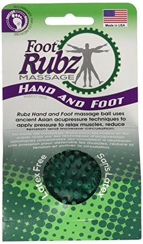 Product Cover Due North Foot Rubz Foot Hand & Back Massage Ball, Relief from Plantar Fasciitus, Green