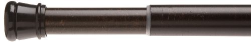 Product Cover Carnation Home Fashions Adjustable 41-to-72-Inch Steel Shower Curtain Tension Rod, Bronze