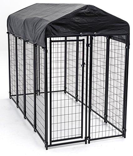 Product Cover Lucky Dog 6'Hx4'Wx8'L Uptown Welded Wire Kennel