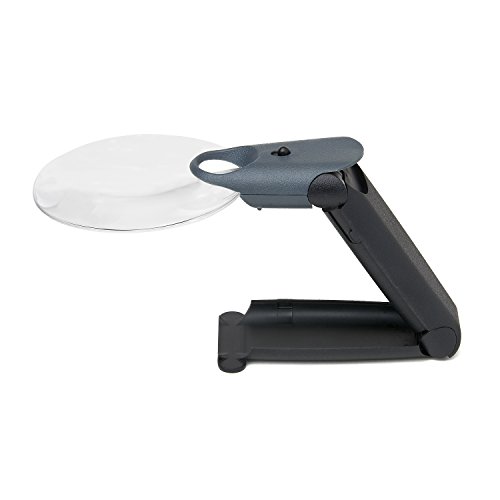Product Cover Carson FreeHand 2.5x LED Lighted Hand-Held or Hands-Free Magnifier with 5.5x Spot Lens (FH-25)