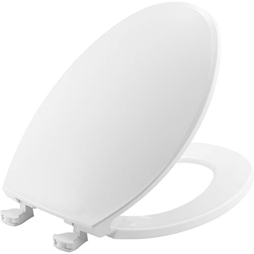 Product Cover Bemis 1800EC 000 Toilet Seat with Easy Clean & Change Hinges, Elongated, White