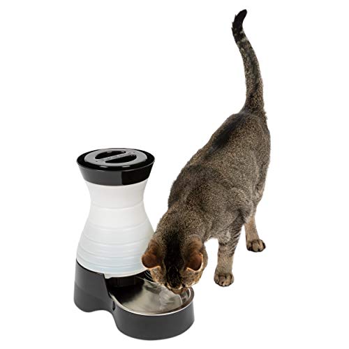 Product Cover PetSafe Healthy Pet Water Station, Dog and Cat Water System with Stainless Steel Bowl, Small, 64 oz.
