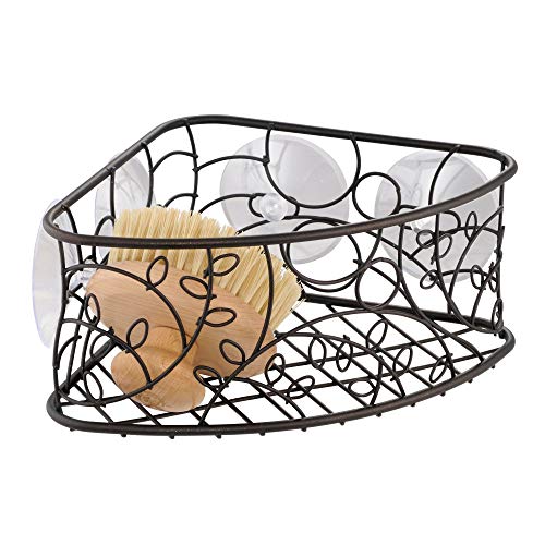 Product Cover InterDesign Twigz Suction Corner Basket, Bronze