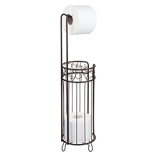Product Cover iDesign Twigz Bath, Free Standing Toilet Paper Roll Holder for Bathroom Storage - Bronze