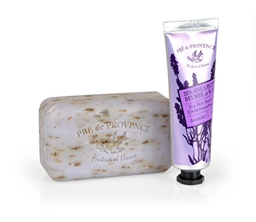Product Cover Pre de Provence Soap, with Hand Cream, Lavender, 6.6 ounces Bag