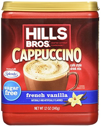 Product Cover Hills Bros Cappuccino Sugar-Free French Vanilla, 12 oz.