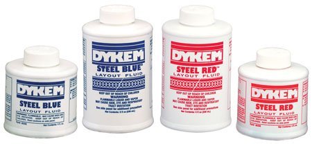 Product Cover Blue, 8 oz. Can, Brush In Cap - Dykem Layout Fluid (1 Each)
