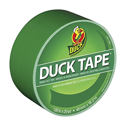 Product Cover Duck Brand 1304968 Color Duct Tape, Green, 1.88 Inches x 20 Yards, Single Roll