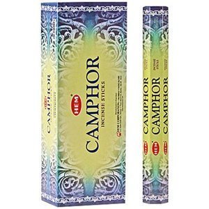 Product Cover Camphor - Box of Six 20 Stick Tubes - Hem Incense (Standard Version)