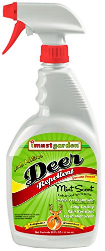Product Cover I Must Garden Deer Repellent: Mint Scent Deer Spray for Gardens, Plants, and Trees - 32oz Easy Spray Bottle