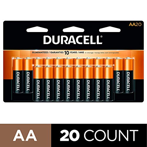 Product Cover Duracell - CopperTop AA Alkaline Batteries - long lasting, all-purpose Double A battery for household and business - 20 Count