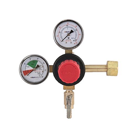 Product Cover Taprite T742HP Primary Double Gauge CO2 Regulator, Brass