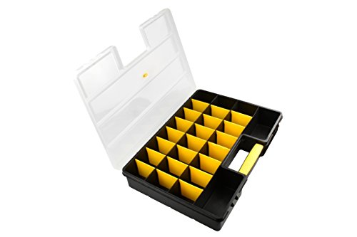 Product Cover SE 26 Compartment Plastic Storage Box with Adjustable Sections
