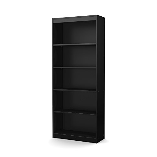 Product Cover South Shore Furniture Axess Collection, 5-Shelf Bookcase, Black