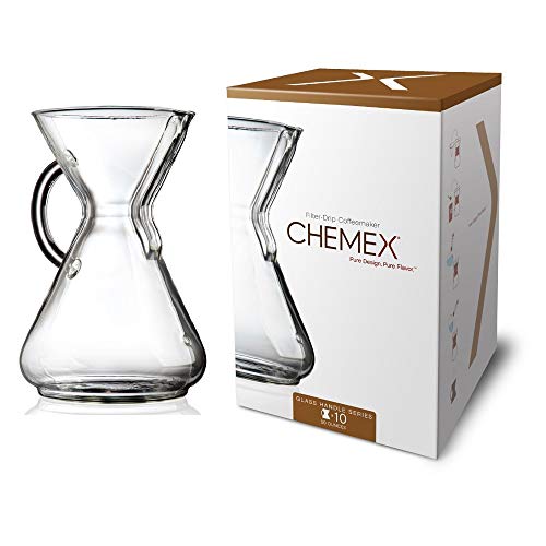 Product Cover Chemex Glass Handle, Pour-over Coffeemaker, 10-Cup - Exclusive Packaging