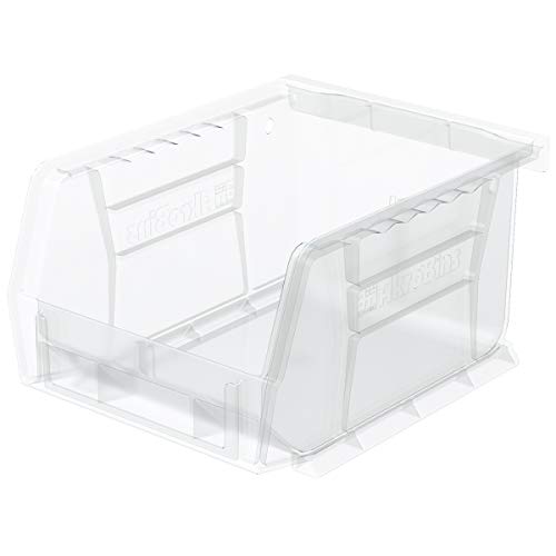 Product Cover Akro-Mils 30210 Plastic Storage Stacking AkroBin, 5-Inch by 4-Inch by 3-Inch, Clear, Case of 24