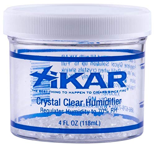 Product Cover Xikar Crystal Humidifier, Lasts Up to 90 Days, Crystals Expand, Provides Perfect 70% Humidity, 4 oz Jar