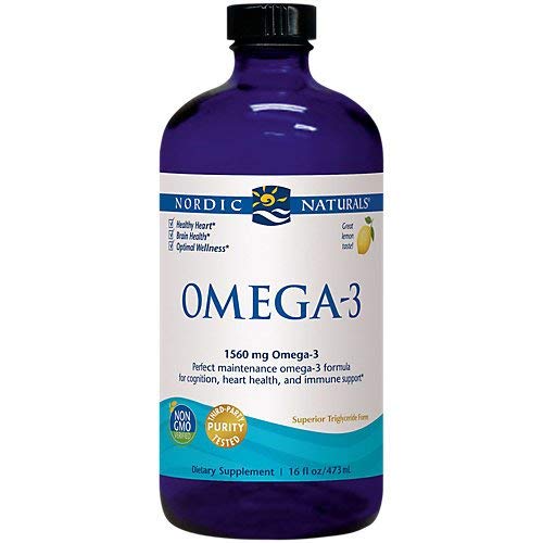 Product Cover Nordic Naturals Omega-3 Liquid - Aids in Cognition, Heart Health, and Immune Support, Lemon Flavor, 16 Ounces