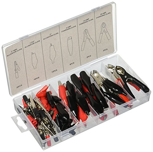 Product Cover Cal-Hawk CZACA Clip & Clamp Electrical Set by CTT \(60 pc. Alligator Clip Assortment)