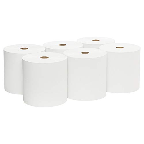 Product Cover Scott High Capacity Hard Roll Paper Towels (01005), White, 1000'/Roll, 6 Rolls/Convenience Case