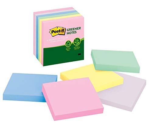 Product Cover Post-it Greener Notes, 3 in x 3 in, Helsinki Collection, 6 Pads/Pack (5416-RP-AP)