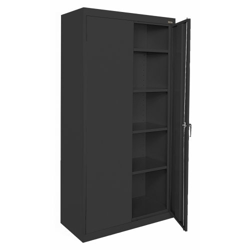 Product Cover Sandusky Lee CA41361872-09 Welded Steel Classic Storage Cabinet with Adjustable Shelves, 36-Inch Length x 18-Inch Width x 72-Inch Height, Black
