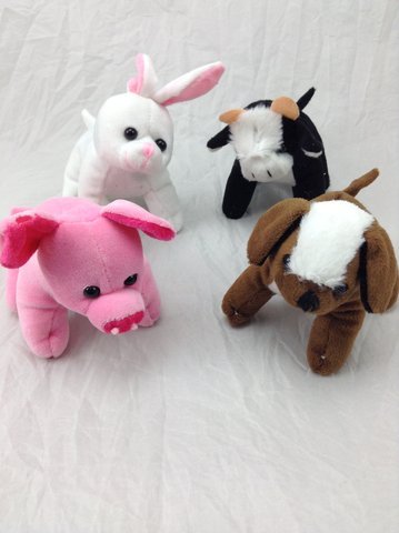 Product Cover U.S. Toy SB543 Assorted Plush Stuffed Farm Animals (Pack of 12)