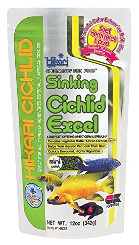 Product Cover Hikari 12-Ounce Cichlid Excel Sinking Pellets for Pets, Mini