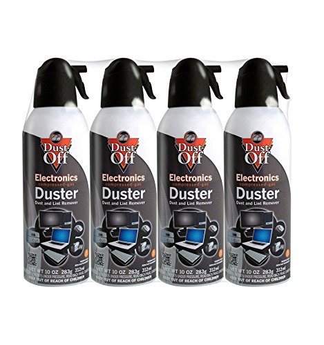 Product Cover Falcon Compressed Gas (152a) Disposable Cleaning Duster 4 Count, 10 oz. Can (DPSXL4T)