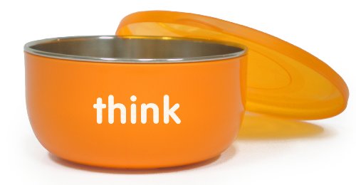 Product Cover Thinkbaby BPA Free Cereal Bowl, Orange